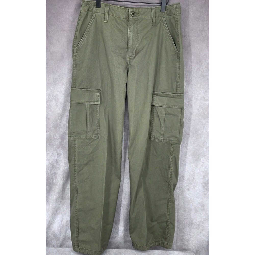 Levi's 94 Baggy Jeans Womens 28 Loose Fit Skater Grunge 90s Cargo Army Green